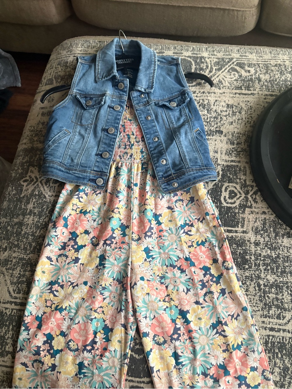 Girls Denim Vest - Light Blue Jean Jacket